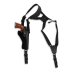 Black Leather Revolver Shoulder Holster for Concealment