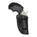 Black Leather Boot And Belt Slide Holster