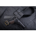 Black Leather Drop Leg Holster