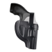 Black Leather OWB Hunting Holster With Thumb Break