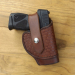 Brown Tooled Leather Thumb Break Holster