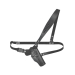 Chest holster with adjustable shoulder and waist harness laid flat