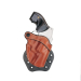 Brown Open-Top Revolver Paddle Holster with Tension Screw