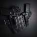 APEX light-bearing appendix IWB holster made from Kydex showing adjustable retention and belt clips