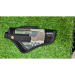 Green Nylon Pistol Cover Holster on grass front angled view