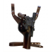 Han Solo Inspired Dark Brown Leather Drop Holster