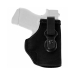 Hybrid IWB holster front view showing molded Kydex pocket