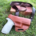 Leather Horizontal Shoulder Holster – Open-Top, OWB Convertible