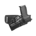 Handcrafted Small of the Back (SOB) Black Leather Gun Holster - Custom Molded Full-Grain Leather Holster