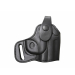 Leather Backup Thumb Snap Holster black leather compact pistol holster