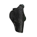 Leather Paddle Holster Fits Glock 17, 19, 21, 26, 27, 30, 43, 43X – Thumb Break – Genuine Black Leather