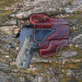 Mahogany leather OWB holster handcrafted from vegetable tanned cowhide with reinforced stitching