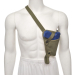 Canvas Shoulder Holster With Pistol On Mannequin Front View