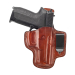 Brown Leather IWB Holster-Open-Top Clip