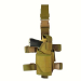 Tactical Nylon Drop Leg Holster – khaki thigh holster – front product view