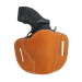 Saddle Tan Leather Pancake Belt Slide Holster