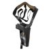 Black Vertical Shoulder Leather Holster – Retention Strap
