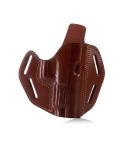Premium Handcrafted OWB Leather Gun Holster with Custom Molding for Multiple Carry Positions