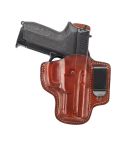Brown Leather IWB Holster-Open-Top Clip