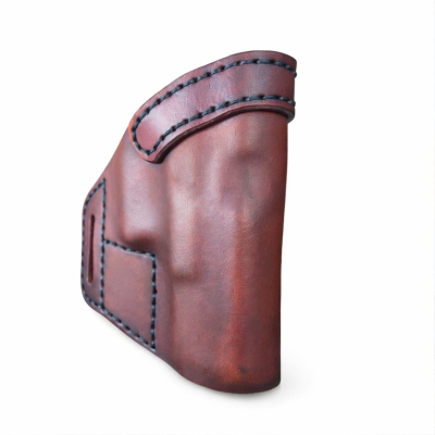 Kimber Micro 9 OWB leather holster front view