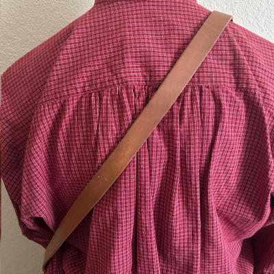 Leather Shoulder Carry Strap for Holsters with Open Slot