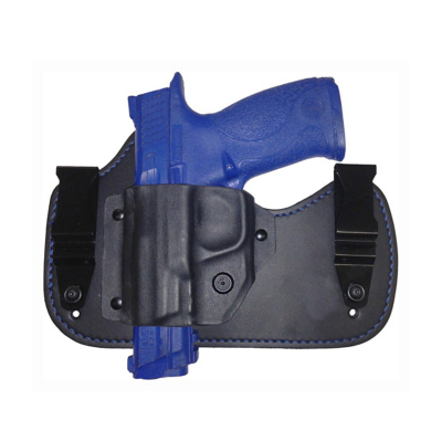 Black Hybrid IWB Holster front view with molded thermo shell