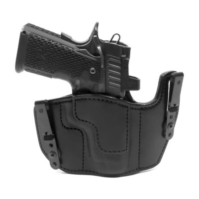 Black Leather Dual Carry Holster