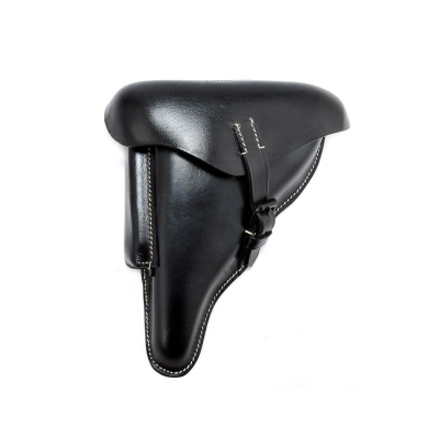 Black Leather Military Flap Holster