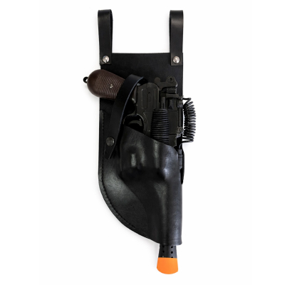 Black Leather Mauser Merr Sonn Power 5 Molded Holster with Notch
