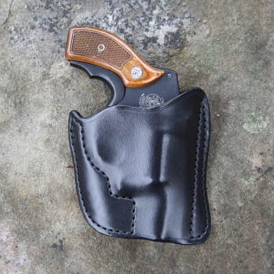 Black Leather Pocket Holster