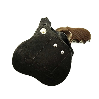 Black Leather Reinforced Paddle Holster