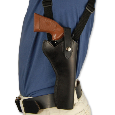 Black Leather Revolver Shoulder Holster