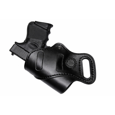 Black Leather Rear Guard Holster