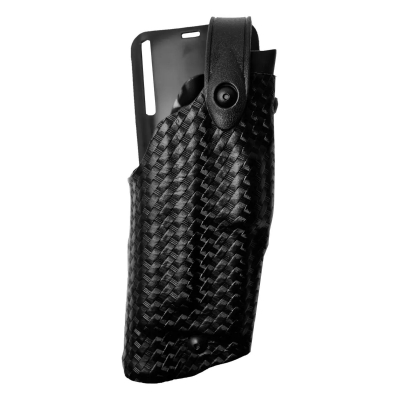 Black Low Ride Duty Belt Holster With Level Three Retention