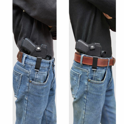 Black Nylon Ambidextrous Holster With Mag Pouch