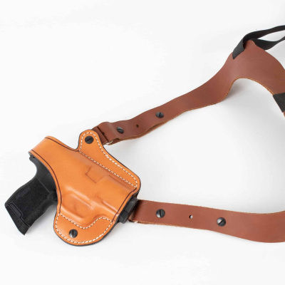 Brown Leather Horizontal Shoulder Holster
