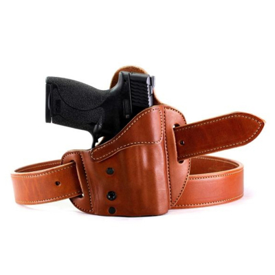 Brown Leather Locking OWB Holster