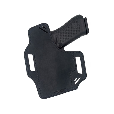 Brown Black Leather Optics Ready OWB Holster