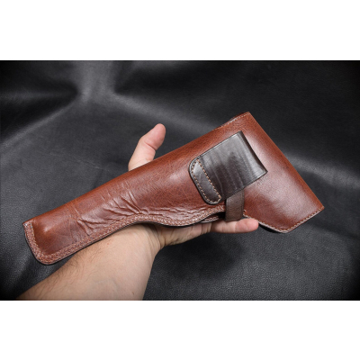 Brown Leather Flap Hunting Holster
