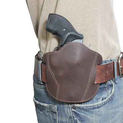 Brown Leather Pancake Belt Slide Holster