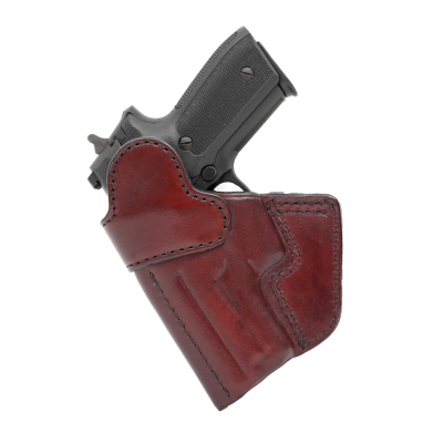 Burgundy Leather IWB Holster With Double Belt Loop