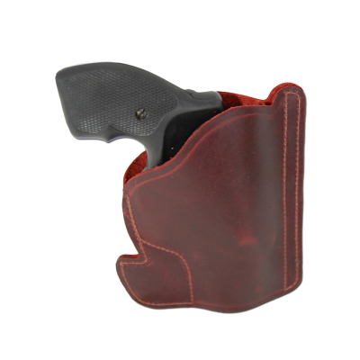 Burgundy Leather Ambidextrous Pocket Holster
