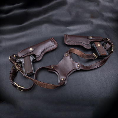 Colt 1911 Brown Leather Spider Shoulder Holster