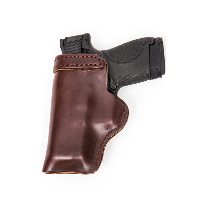 Brown Carry Combo Pack IWB/OWB Leather Holster & Double Mag Carrier