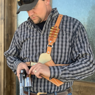 Custom Bridle Leather Chest Holster