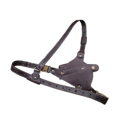 Dark Brown Leather Chest Holster