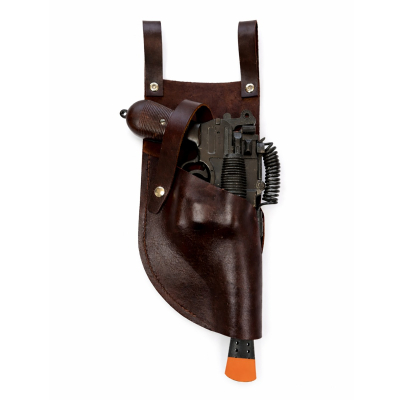 Black Leather Mauser Merr Sonn Power 5 Molded Holster with Notch