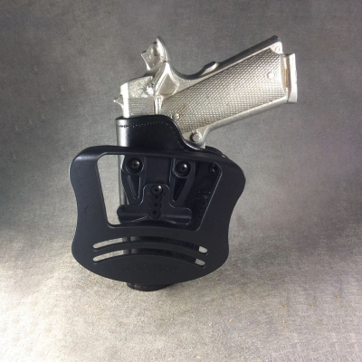 ETW 1911 Full-Size Black Leather Paddle Holster – Custom "Longmire" Style OWB Holster for 1911 Pistols