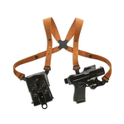 Black Jackass Shoulder Leather Holster for Beretta 92FS / 92F