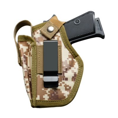 Green Camouflage Nylon IWB OWB Holster With Mag Pouch
